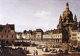 Bernardo Bellotto New Market Square in Dresden painting